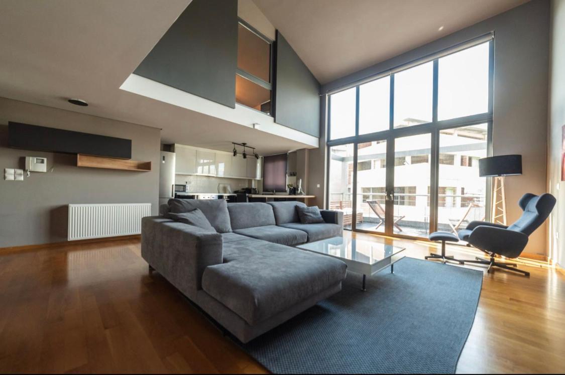 Appartement Minimal Brand New Loft Next To Subway Athènes